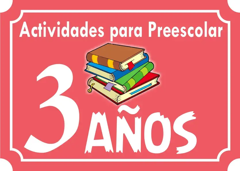 fichas para niños de tres años