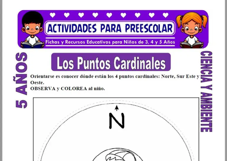 Los Puntos Cardinales Para Niños De 5 Años Actividad Preescolar 2023 8187