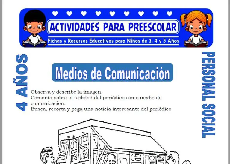 Medios de Comunicación para Niños de 4 Años | Actividades – 2025